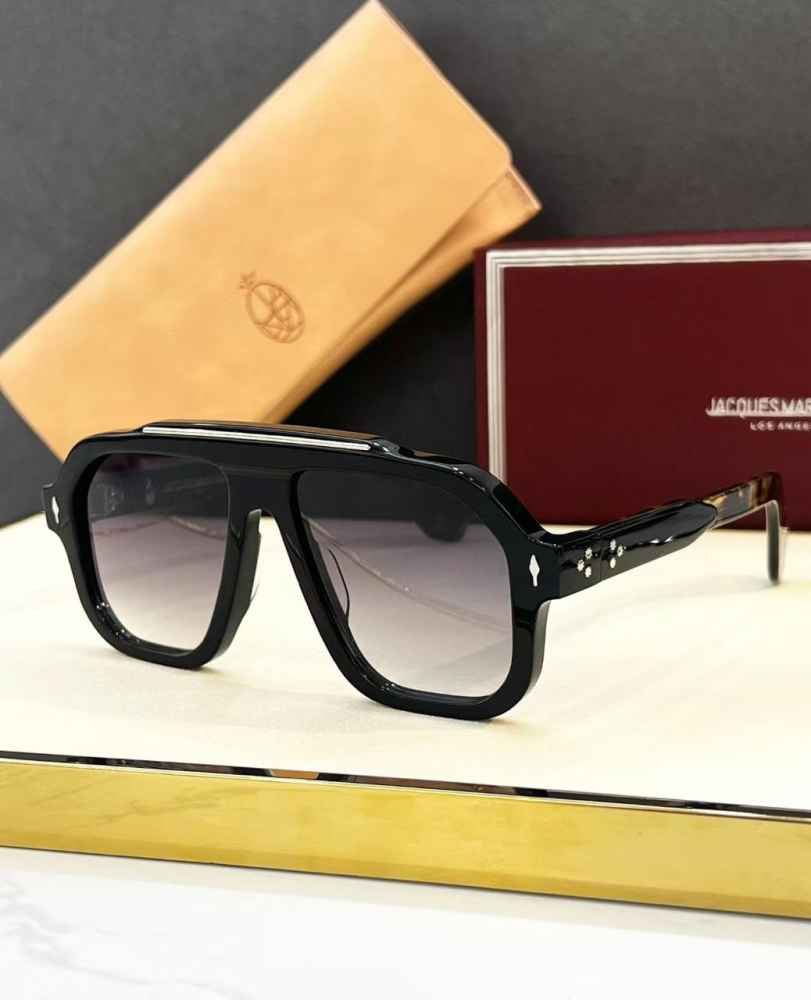 Jacques Marie Mage Black Luxury Sunglasses-thumb-0