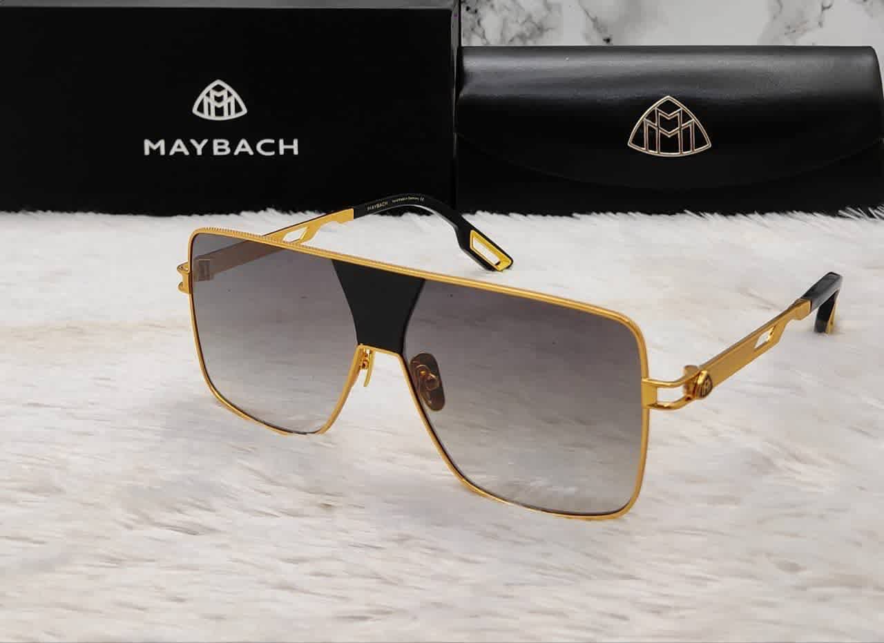 Maybach Brown & Golden Luxury Sunglasses-thumb-0