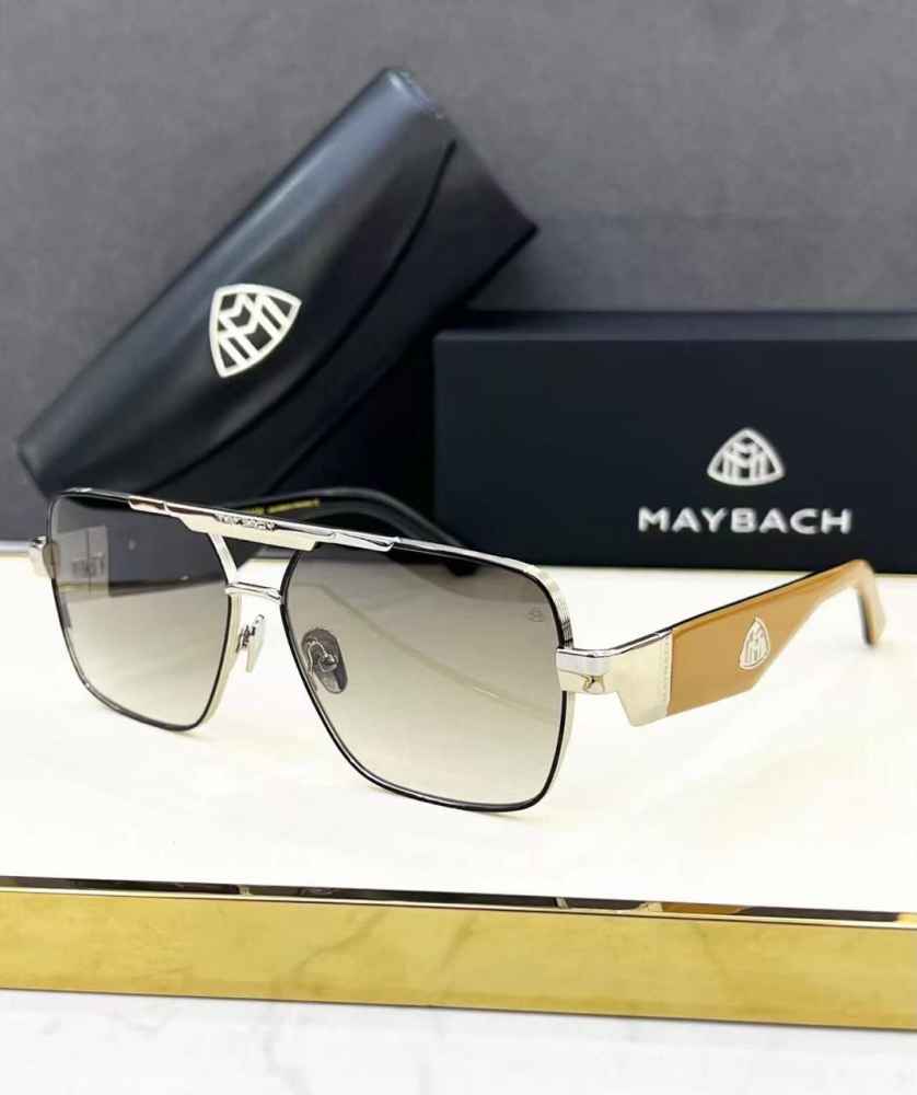 Maybach Black & Silver Luxury Sunglasses-thumb-0