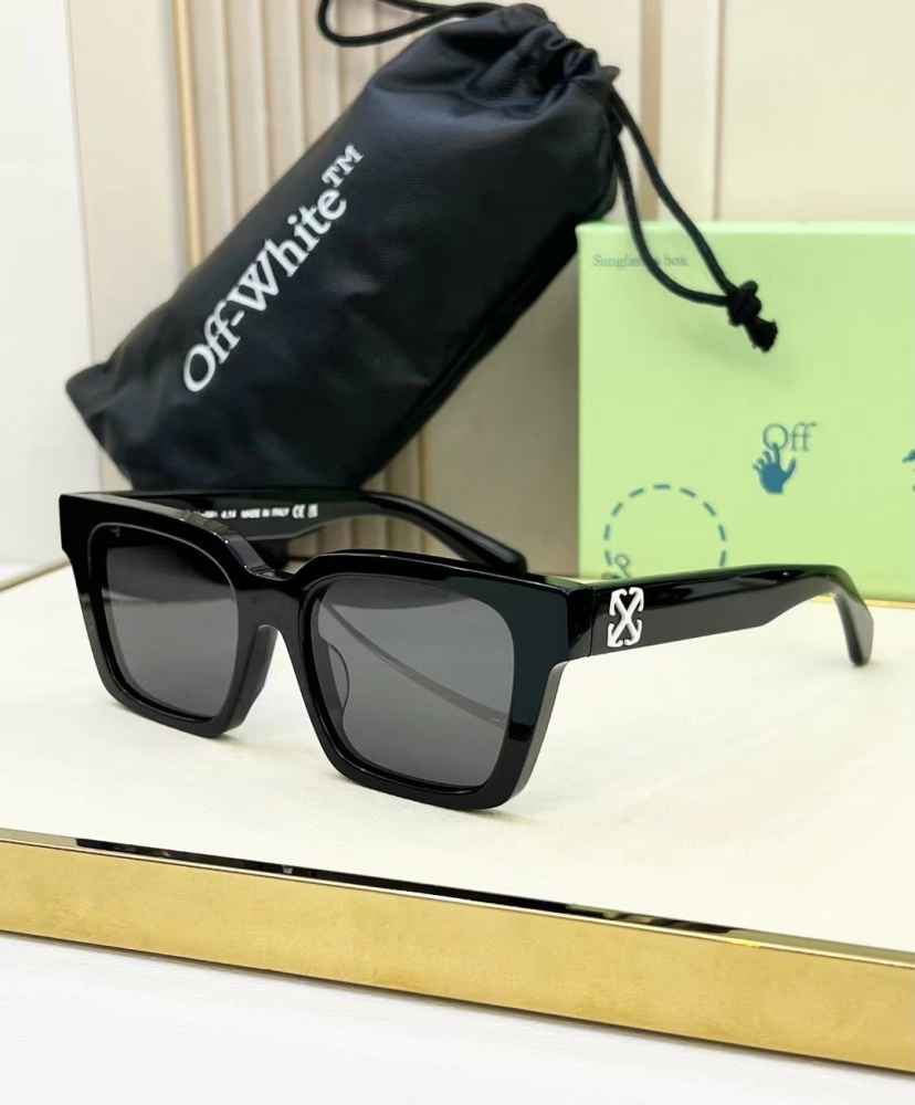 Off-White Black & White Luxury Sunglasses-thumb-0