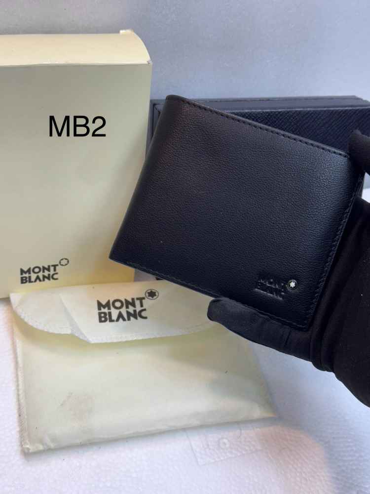 MontBlanc Black Premium Compact Wallet-thumb-0