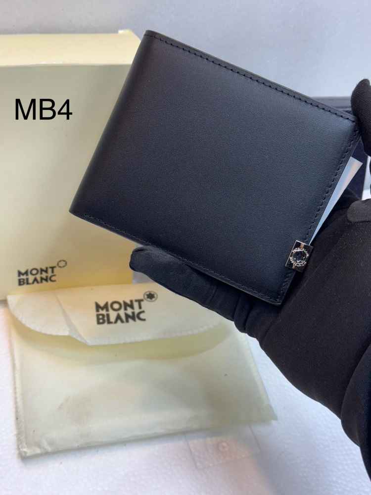 MontBlanc Black Premium Compact Wallet-thumb-0