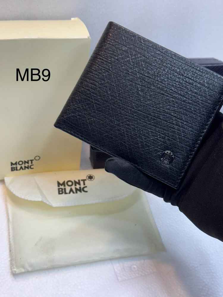 MontBlanc Black Premium Compact Wallet-thumb-0