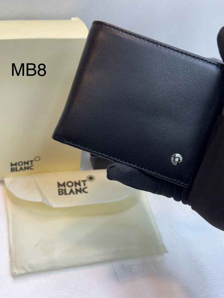 MontBlanc Black Premium Compact Wallet-thumb-0