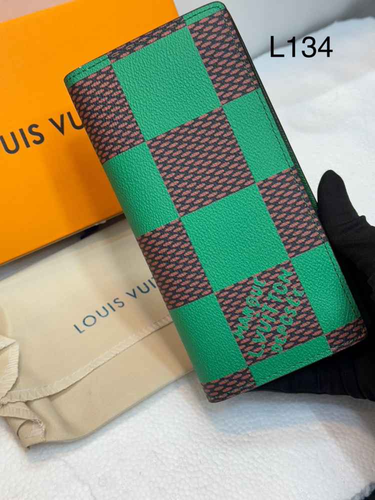 Louis Vuitton Green Premium Long Wallet-thumb-0