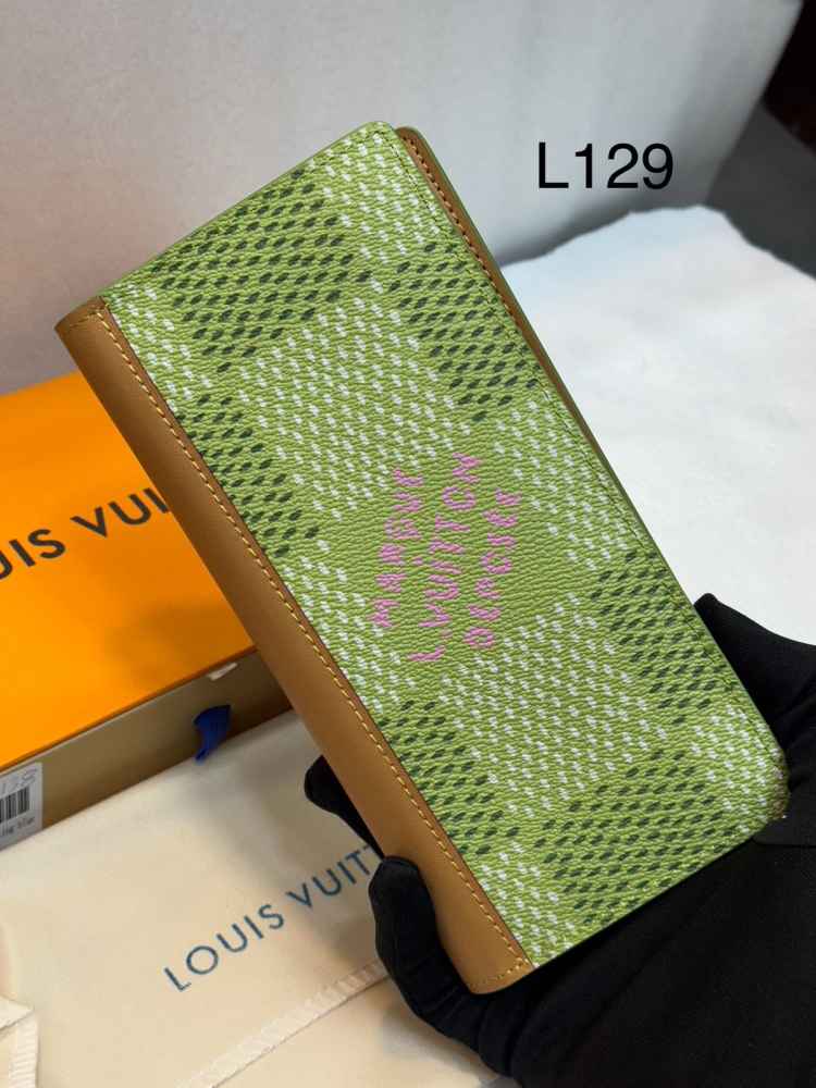 Louis Vuitton Green Premium Long Wallet-thumb-0