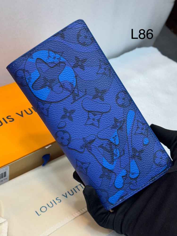 Louis Vuitton Blue Premium Long Wallet-thumb-0