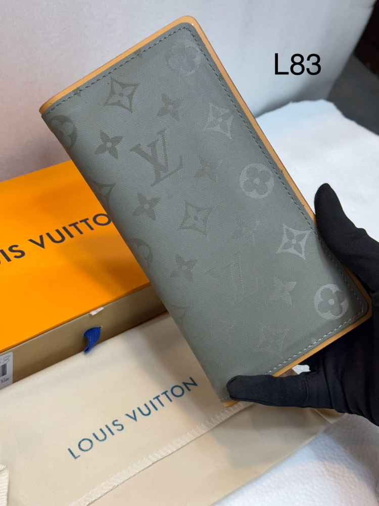 Louis Vuitton Grey Premium Long Wallet-thumb-0
