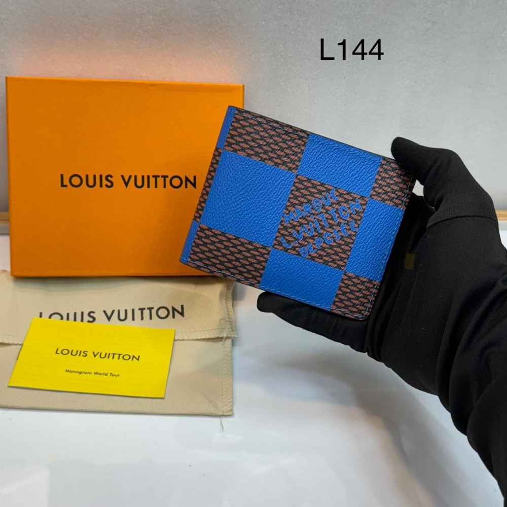 Louis Vuitton Blue Premium Compact Wallet-thumb-0