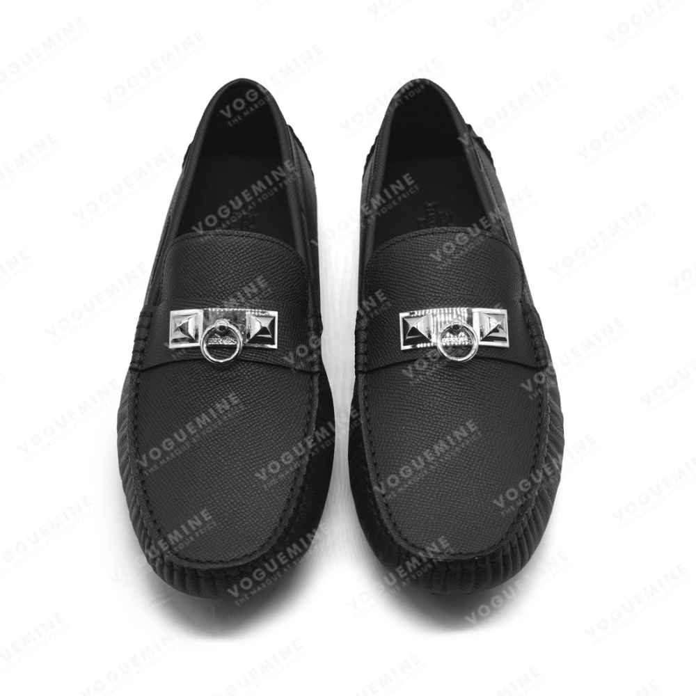 Hermes Black Premium Quality Loafers-4