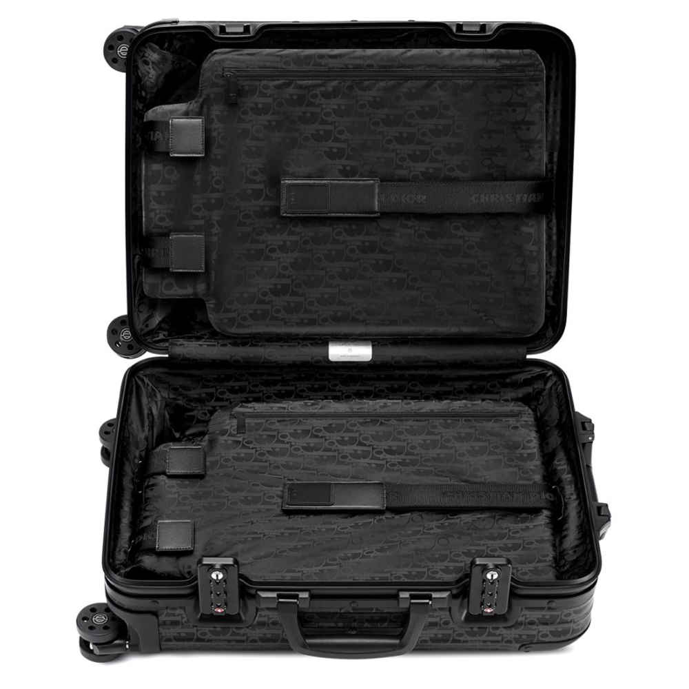 Dior & Rinowa Black Premium Cabin Trolley Bag-2