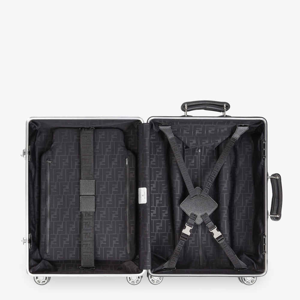 Fendi & Rimowa Grey Premium Cabin Trolley Bag-thumb-2