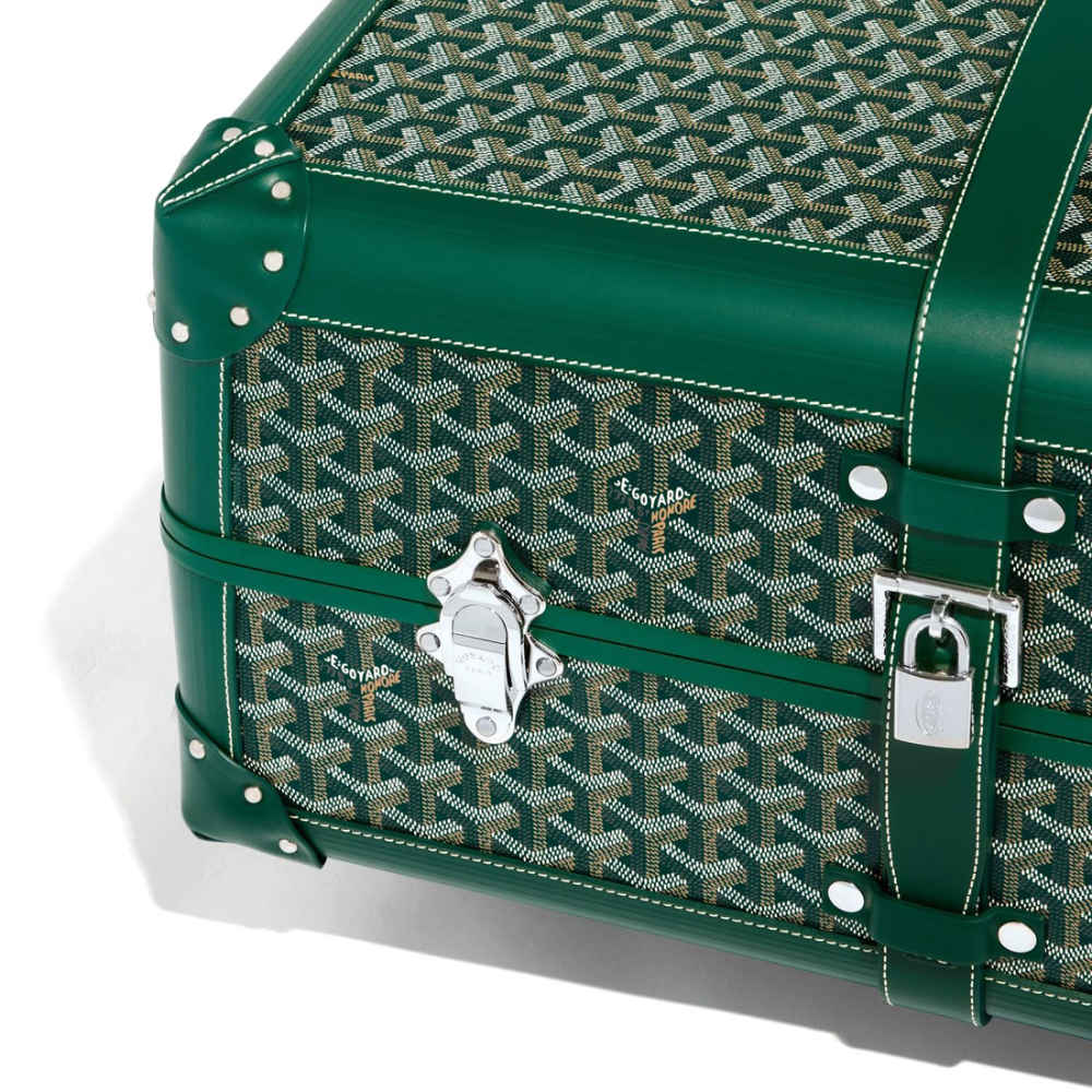 Goyard Green Premium Trolley Bag-thumb-4