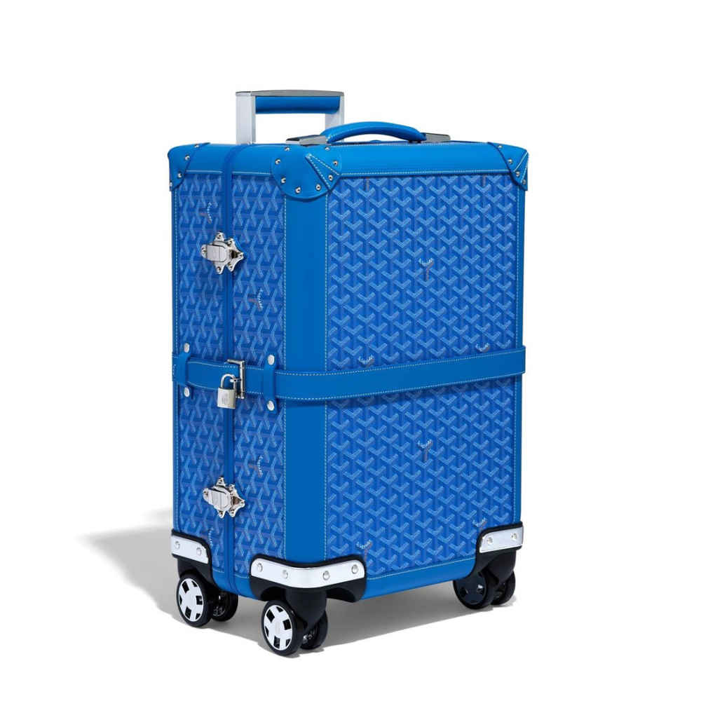 Goyard Blue Premium Trolley Bag-thumb-0