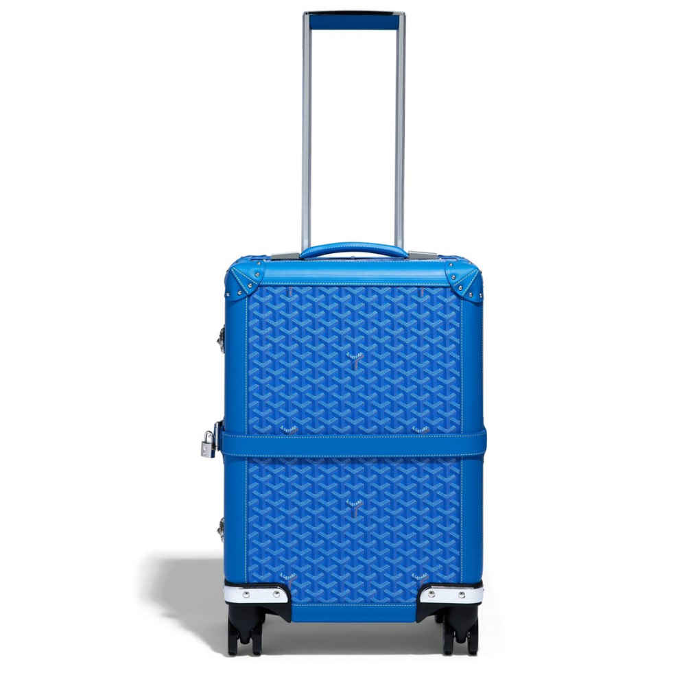 Goyard Blue Premium Trolley Bag-thumb-1