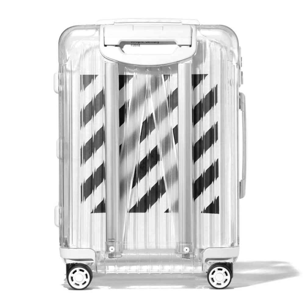 Off White & Rimowa Transparent Premium Cabin Trolley Bag-thumb-1