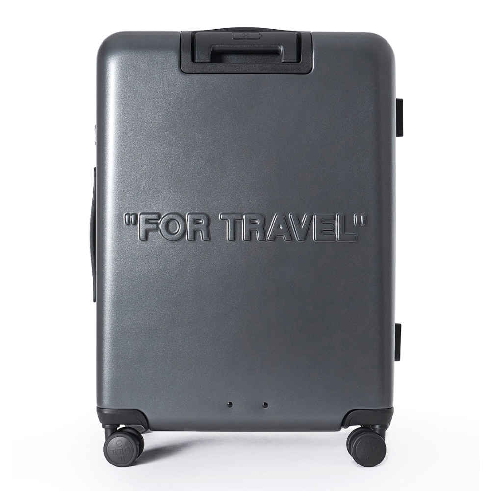 Off White & Rimowa Dark Grey Premium Cabin Trolley Bag-thumb-1