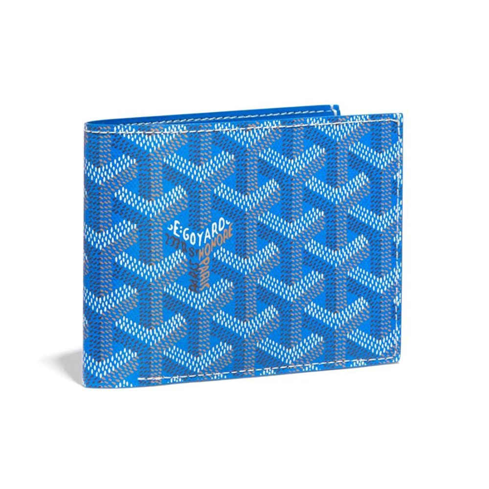 Goyard Blue Premium Compact Wallet-thumb-0