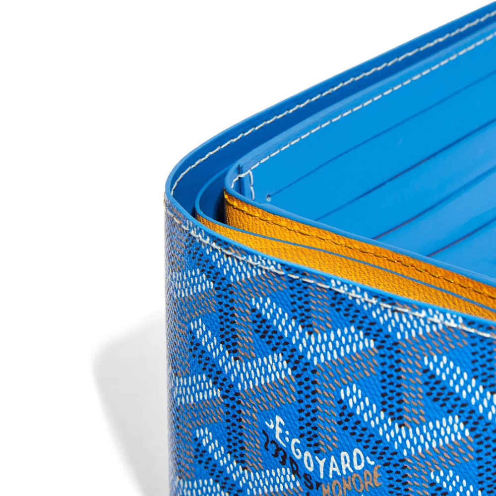 Goyard Blue Premium Compact Wallet-thumb-2