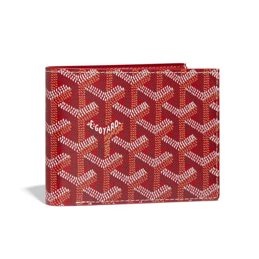Goyard Red Premium Compact Wallet-thumb-0
