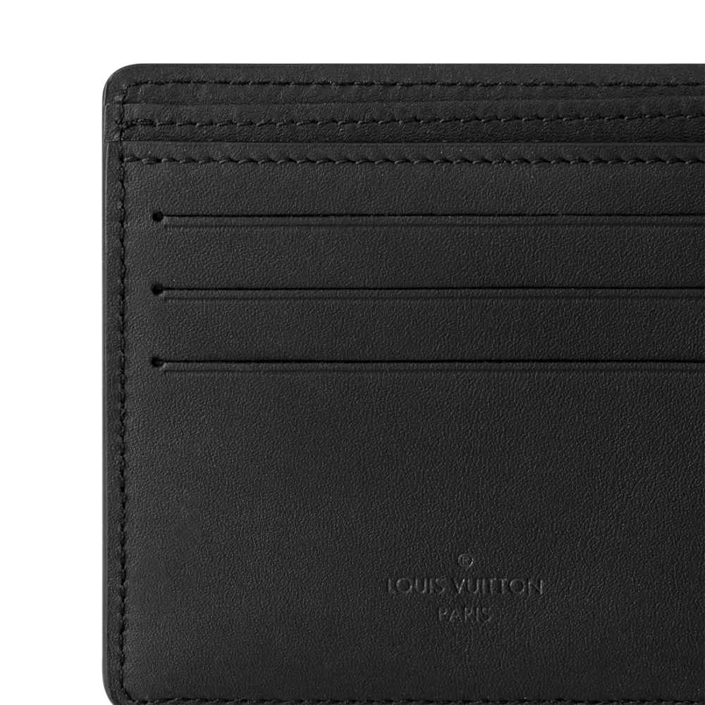 Louis Vuitton Black Premium Compact Wallet-4