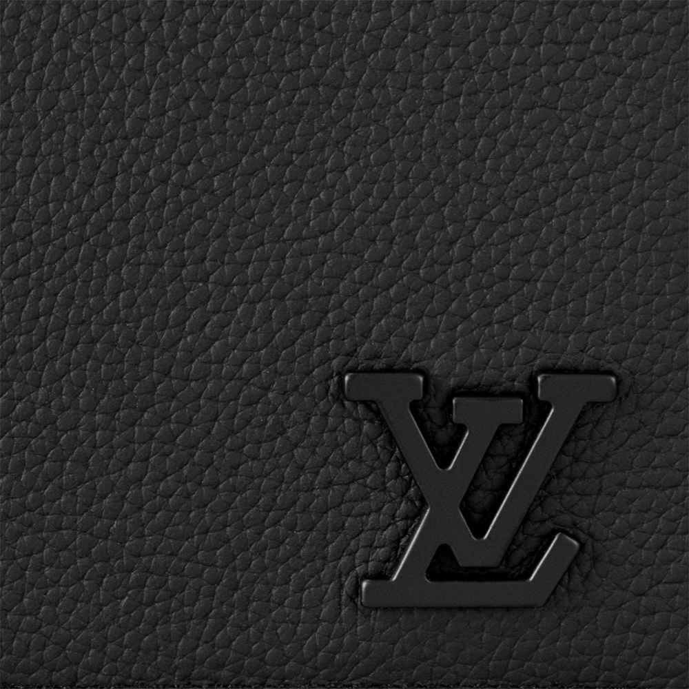 Louis Vuitton Black Premium Compact Wallet-5
