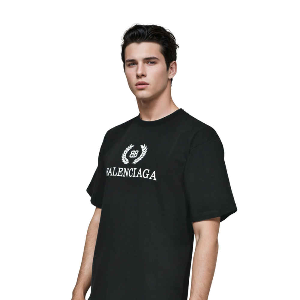 Balenciaga Black Premium Quality T-shirt-2