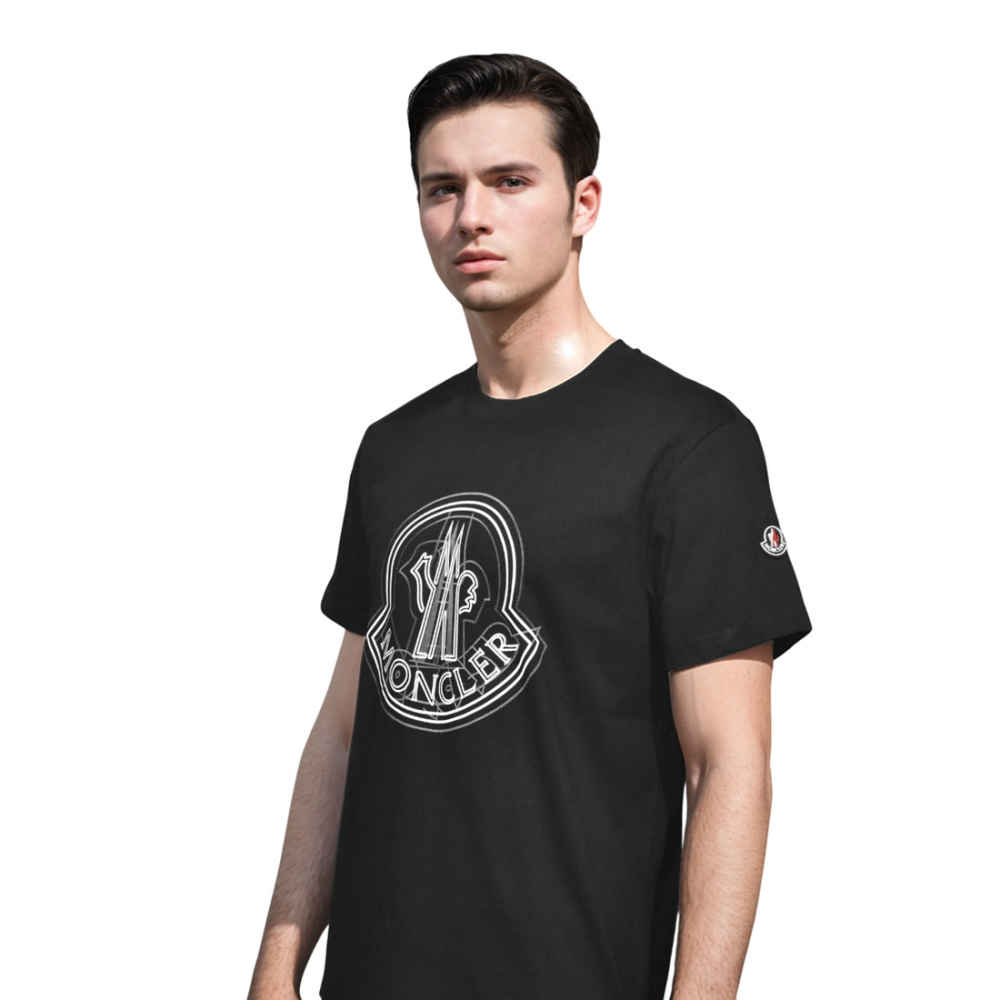 Moncler Black Premium Quality T-shirt-2