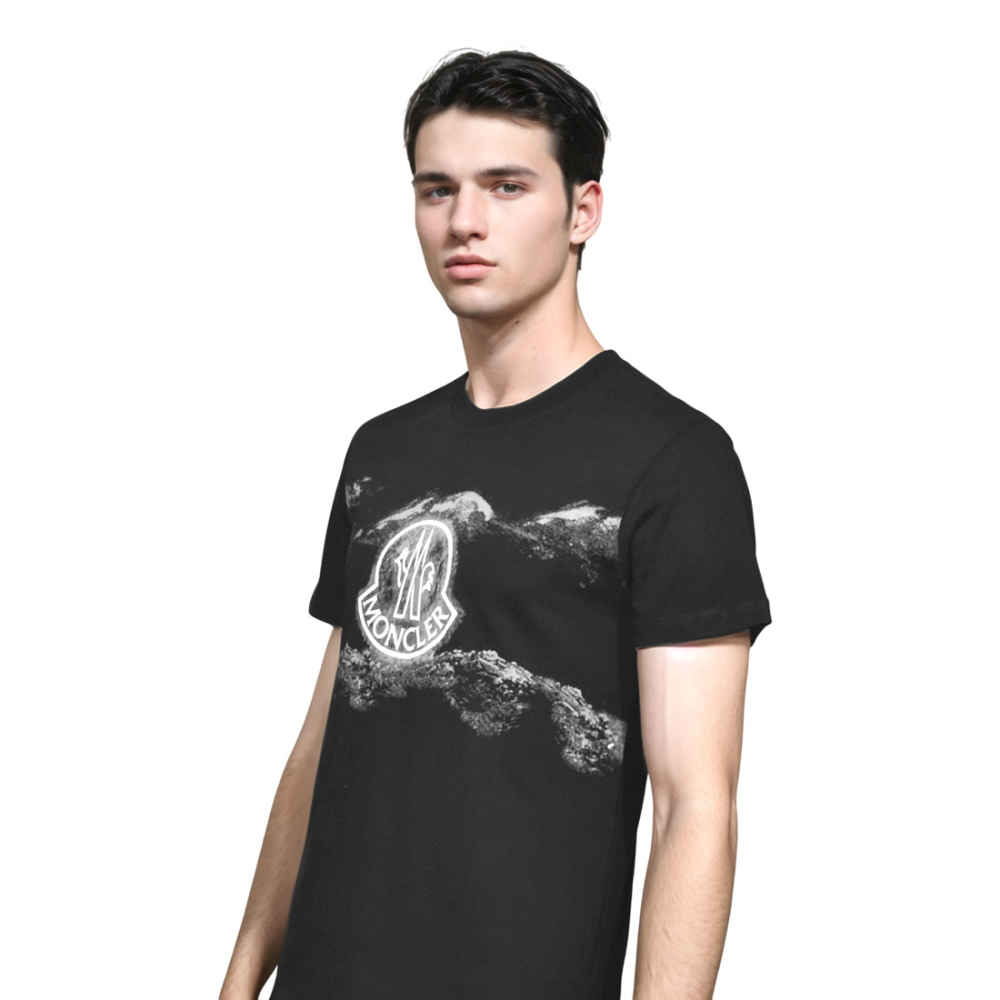 Moncler Black Premium Quality T-shirt-2