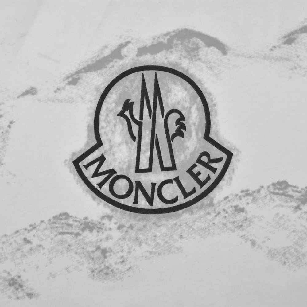 Moncler White Premium Quality T-shirt-3