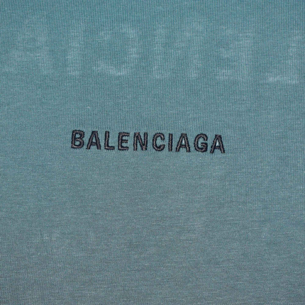 Balenciaga Blue Premium Quality T-shirt-3