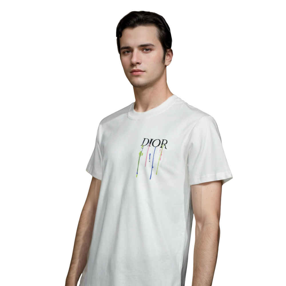 Dior White Premium Quality T-shirt-2