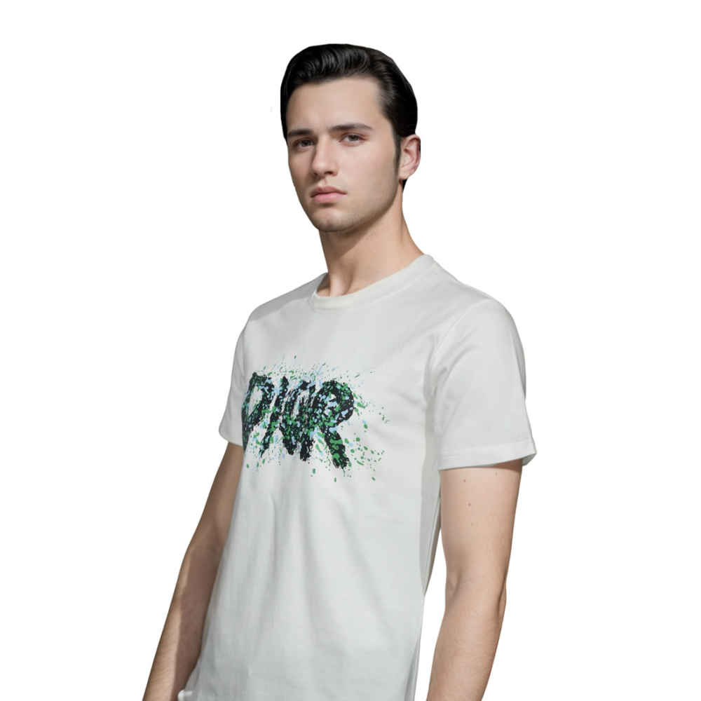 Dior White Premium Quality T-shirt-2