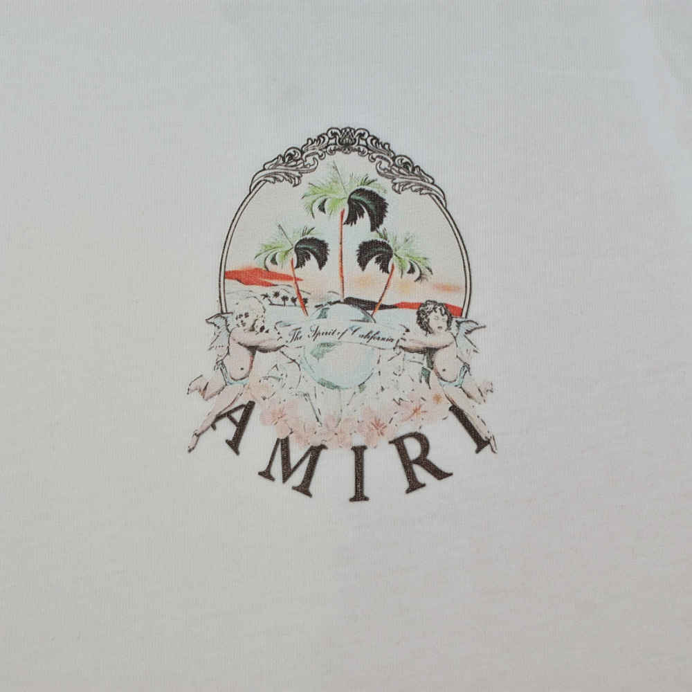 Amiri White Premium Quality T-shirt-3
