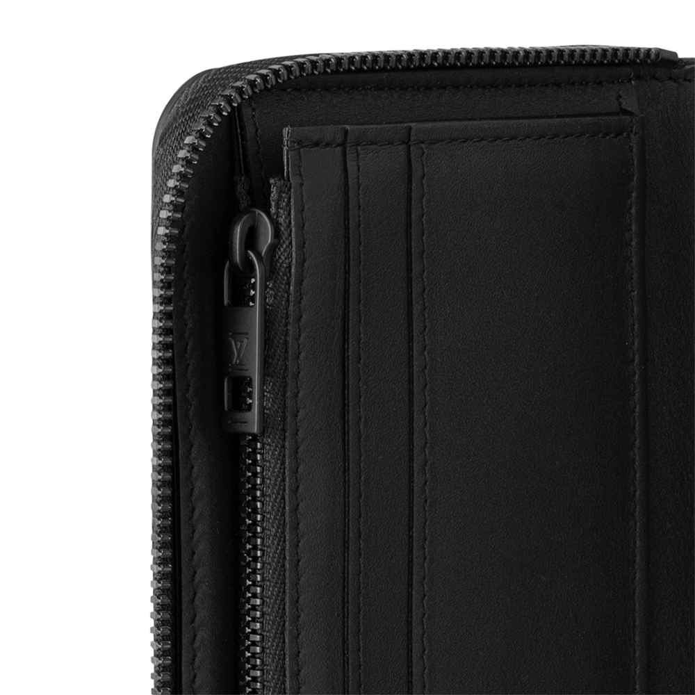 Louis Vuitton Black Premium Long Wallet-thumb-4