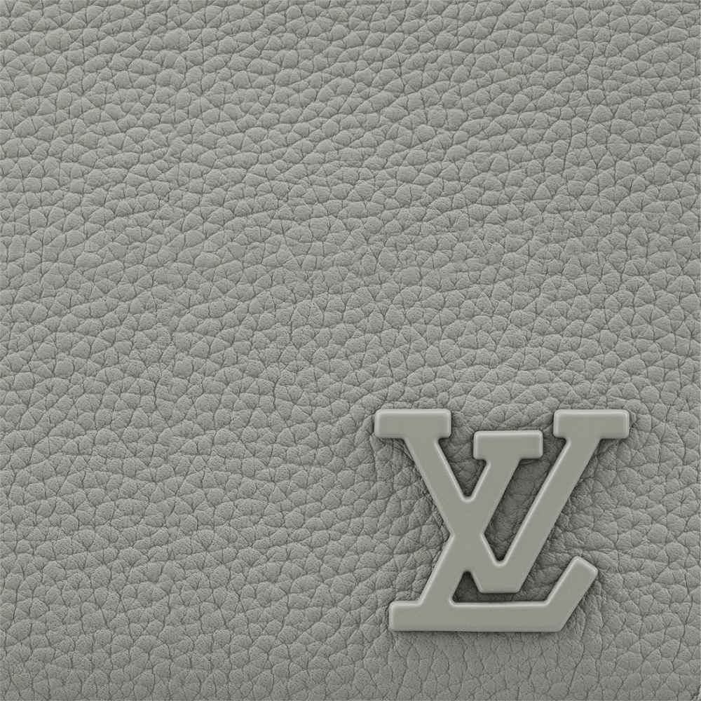 Louis Vuitton Grey Premium Compact Wallet-3