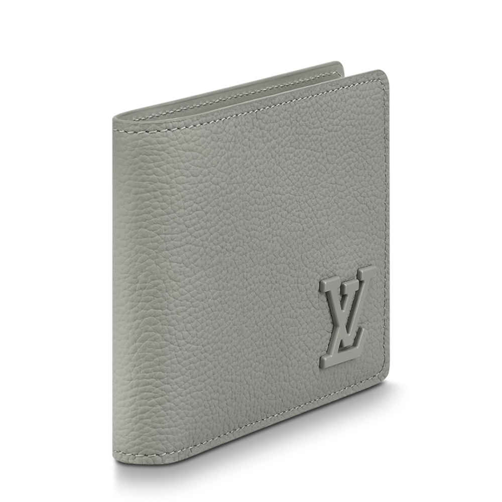 Louis Vuitton Grey Premium Compact Wallet-5