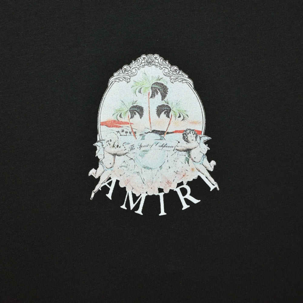 Amiri Black Premium Quality T-shirt-3