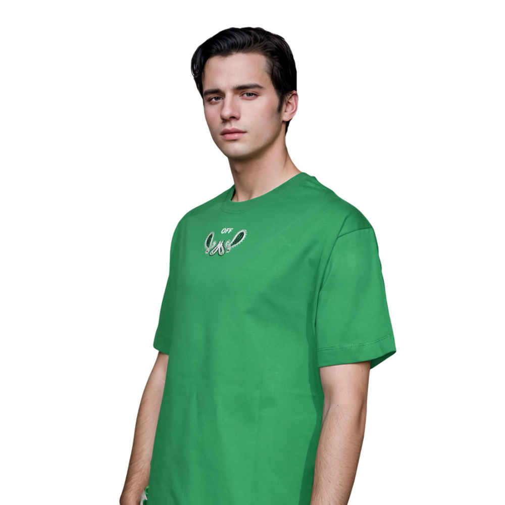 Off-White Green Premium Quality T-shirt-2
