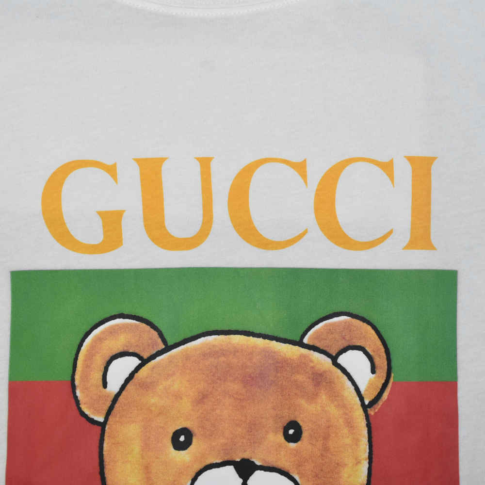 Gucci White Premium Quality T-shirt-3