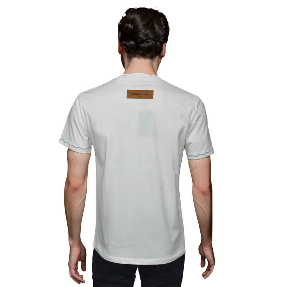 Louis Vuitton White Premium Quality T-shirt-1