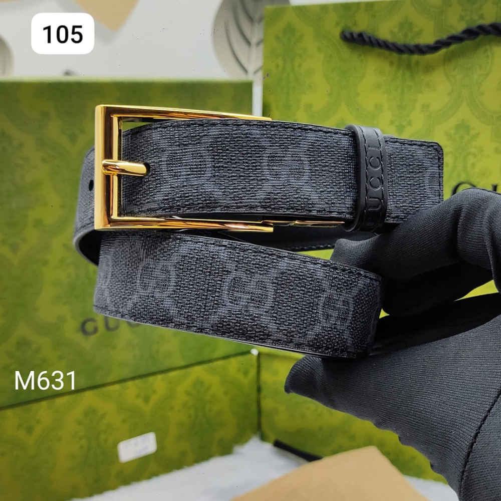 Gucci Golden Premium Quality Leather Belt-thumb-0