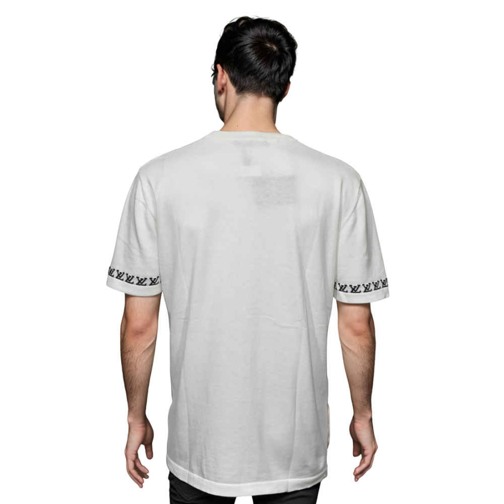 Louis Vuitton White Premium Quality T-shirt-1