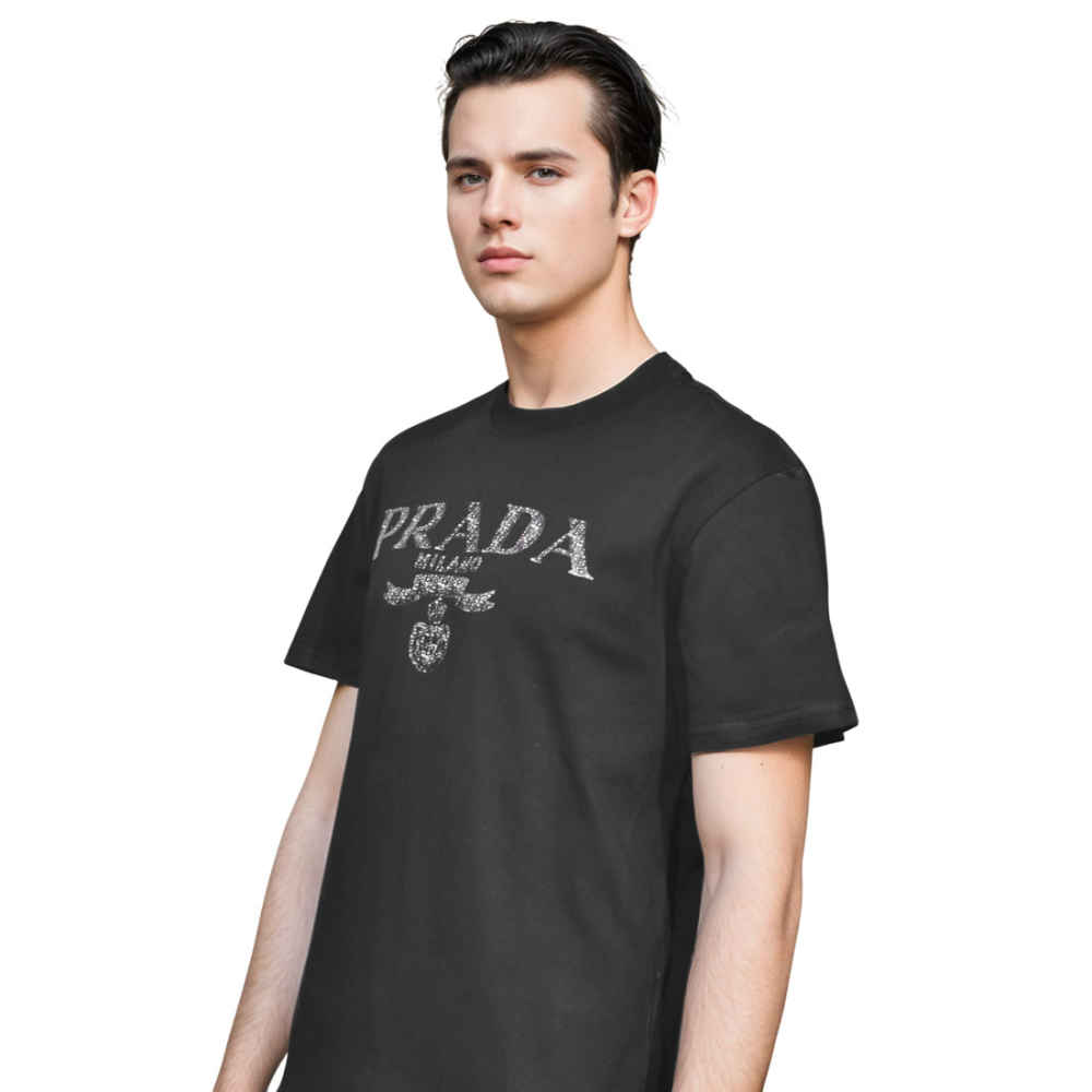 Prada Black Premium Quality T-shirt-2
