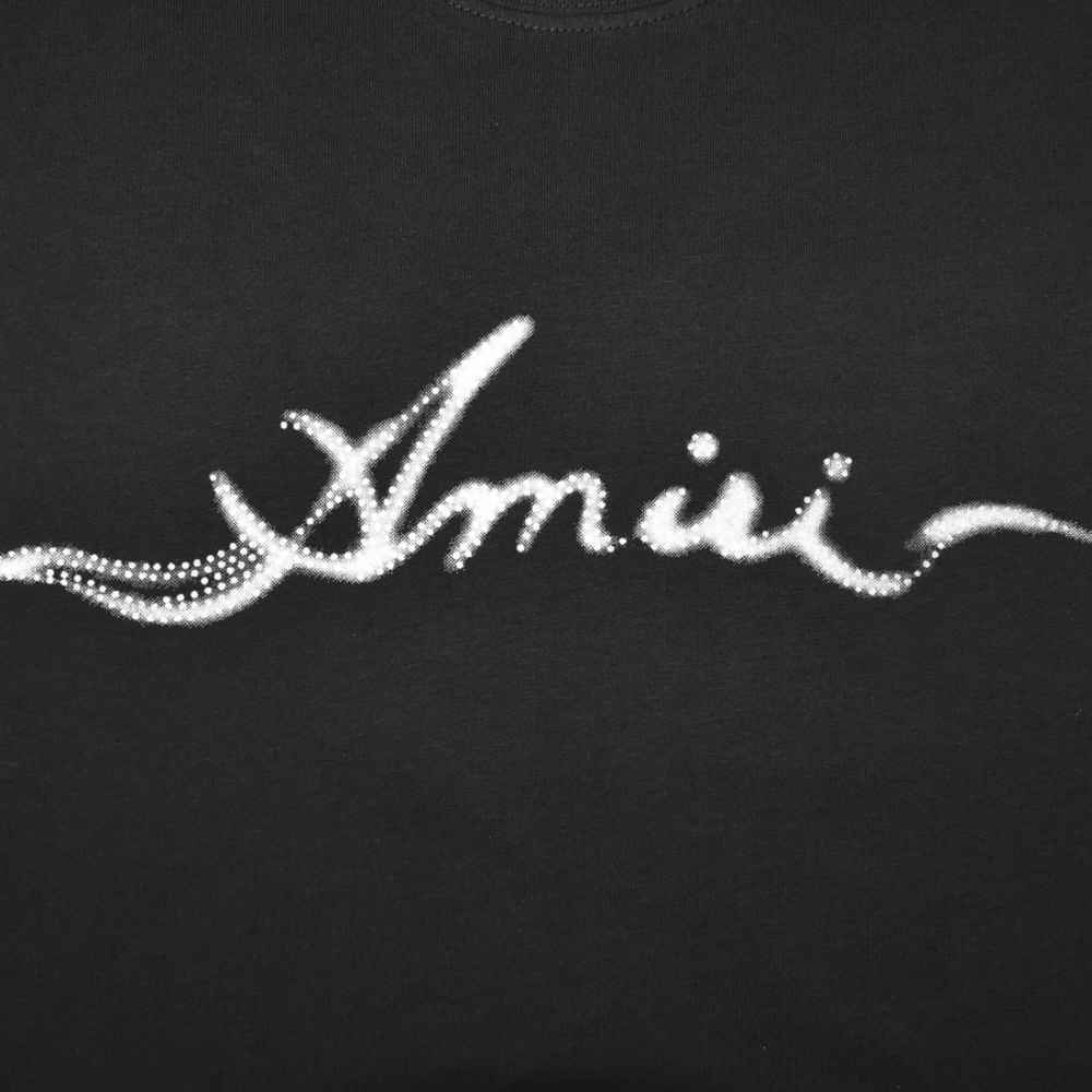 Amiri Black Premium Quality T-shirt-3