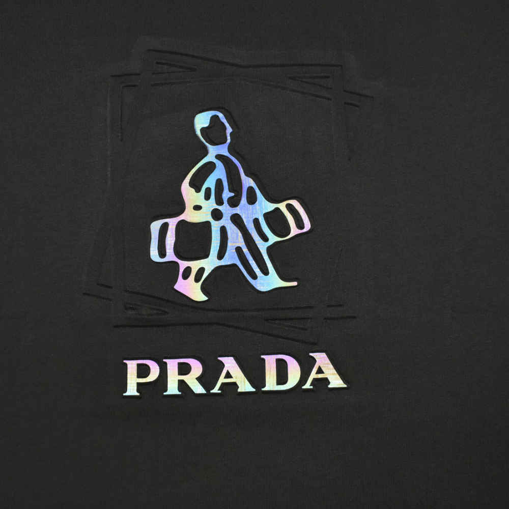 Prada Black Premium Quality T-shirt-3