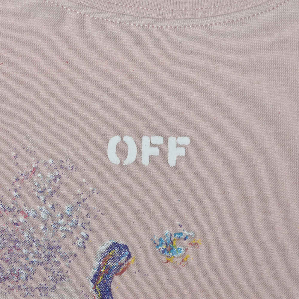 Off-White Pink Premium Quality T-Shirt-3