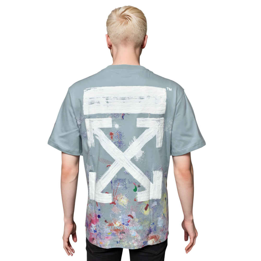 Off-White Sky Blue Premium Quality T-shirt-1