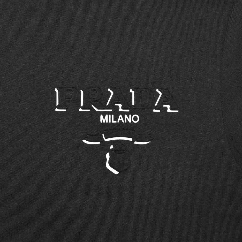 Prada Black Premium Quality T-shirt-3