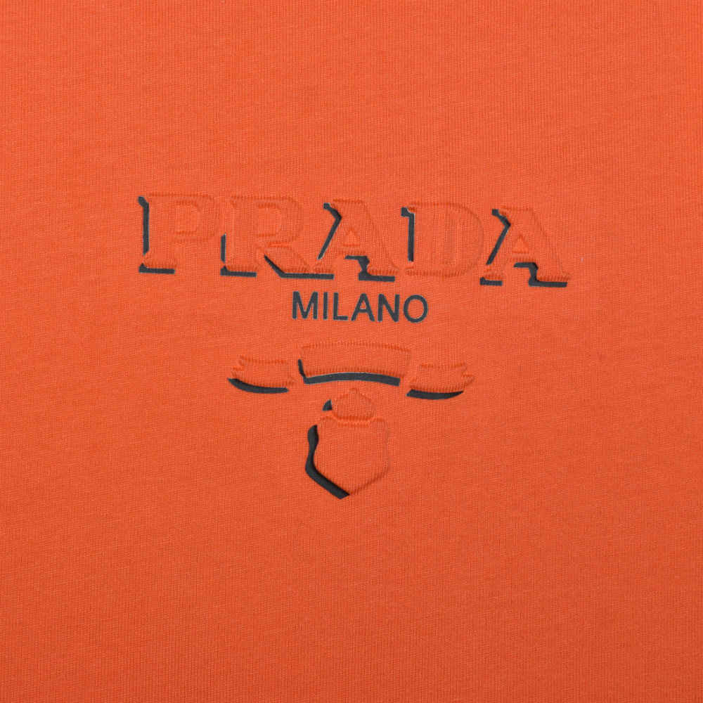 Prada Orange Premium Quality T-shirt-3
